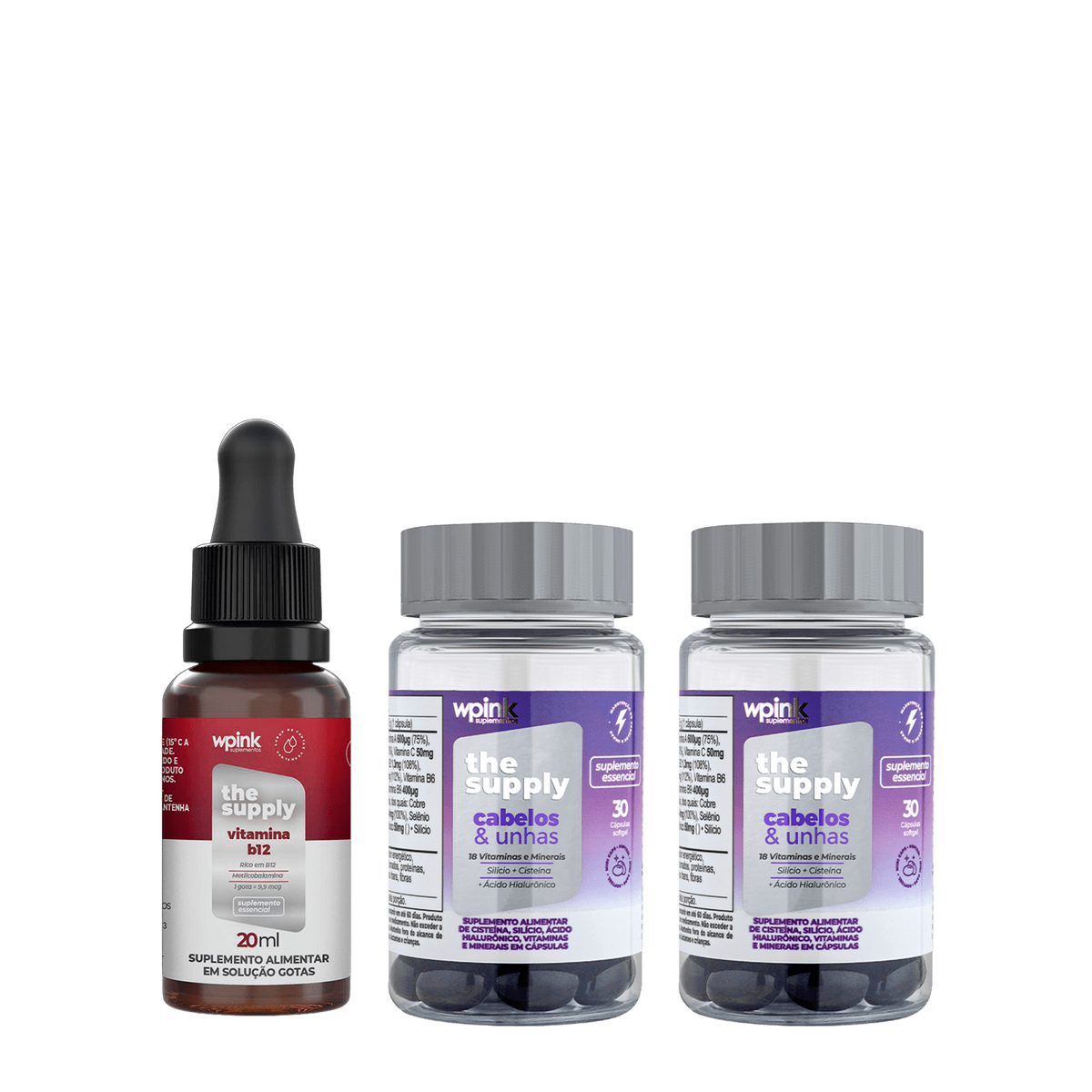 vitamina b12 + 2 cabelos e unhas - wp
