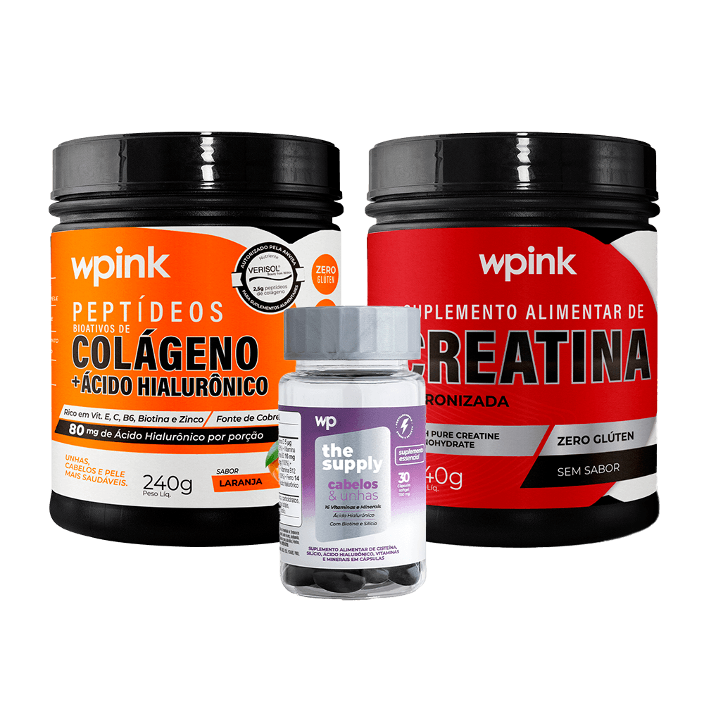 colágeno de laranja + creatina sem sabor+ cabelos e unhas - wp
