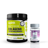 colágeno de maçã verde - 240g + cabelos e unhas - wp